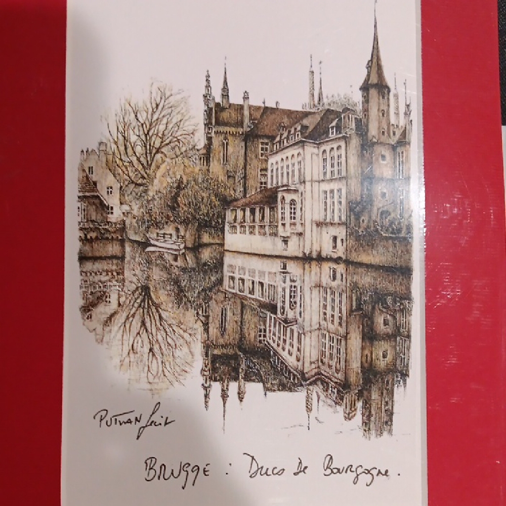 Red and Brown Gothic Architecture Art Print